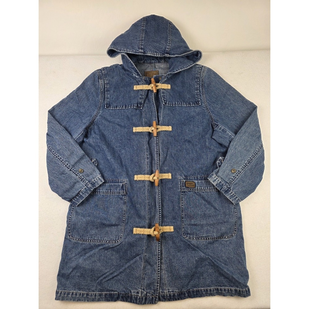 Rare Vintage LAUREN Jeans Co. Toggle Denim Jean Jacket 90s 2000s Ralph Polo SZ L